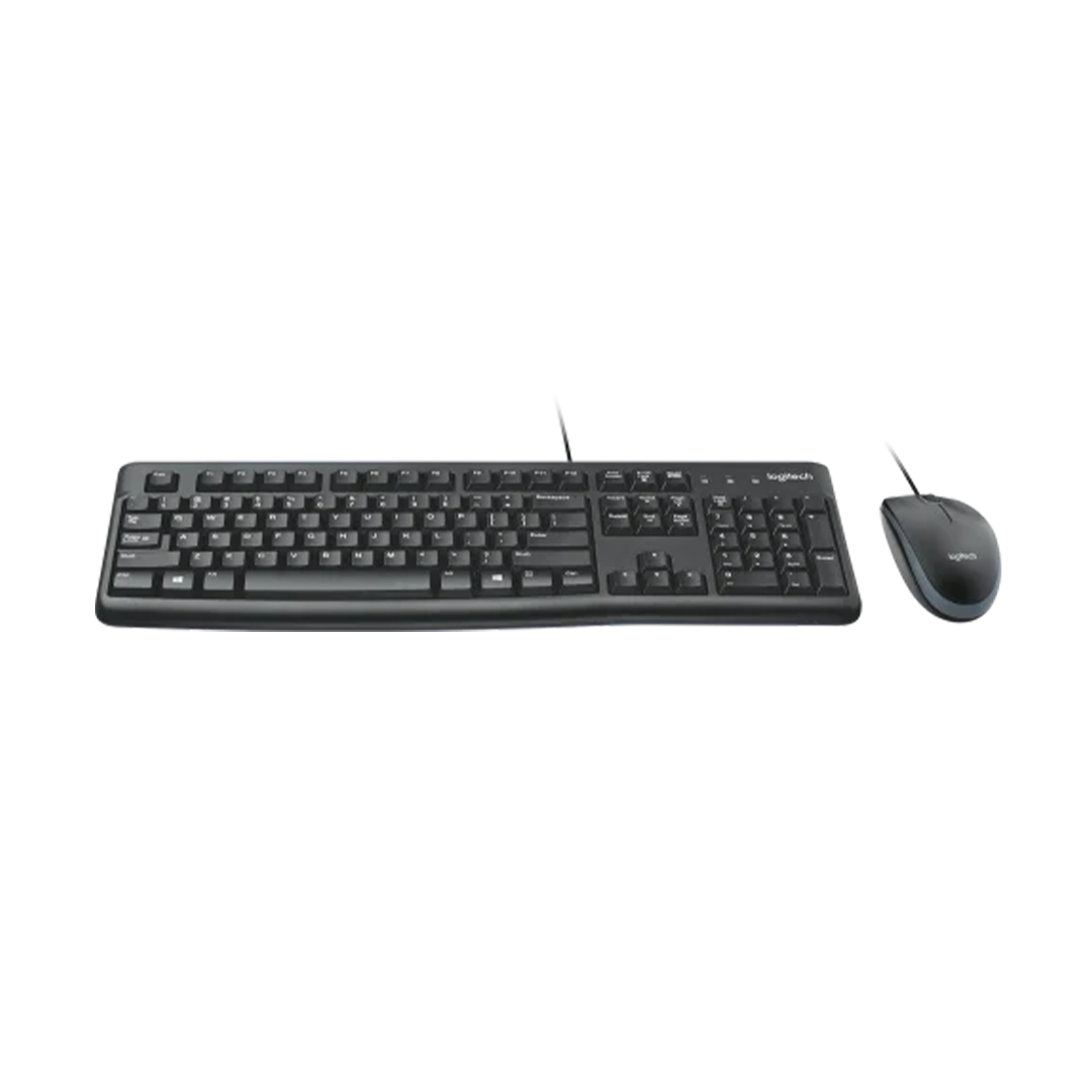 Logitech MK120 Toetsenbord en Muis | Azerty | Bekabeld USB
