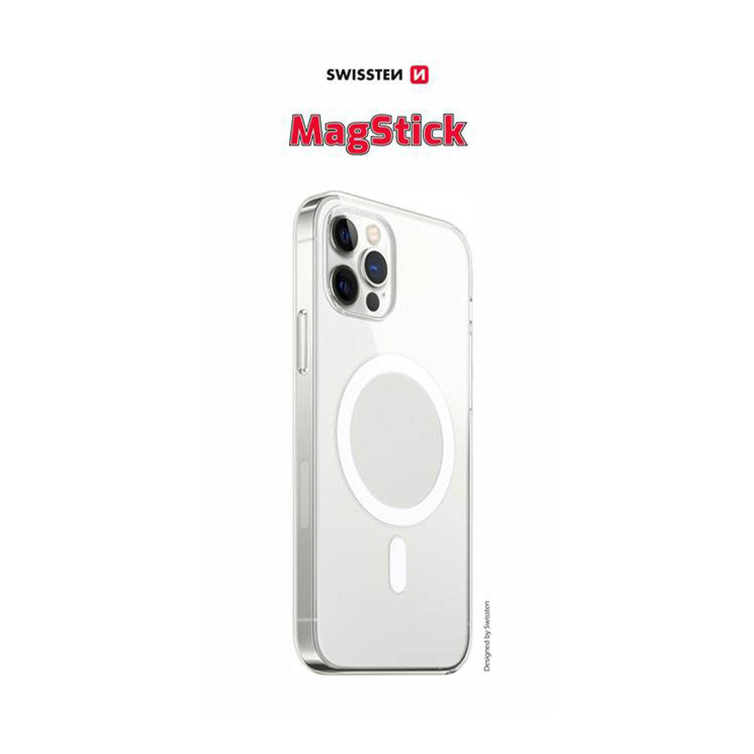 Swissten Coque iPhone 14 Magstick | Transparente