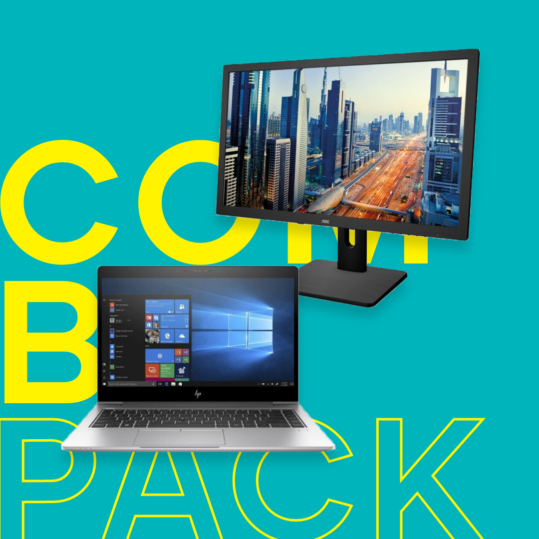 AOC 24" monitor + HP EliteBook 840 G5 - BACK 2 SCHOOL COMBOPACK
