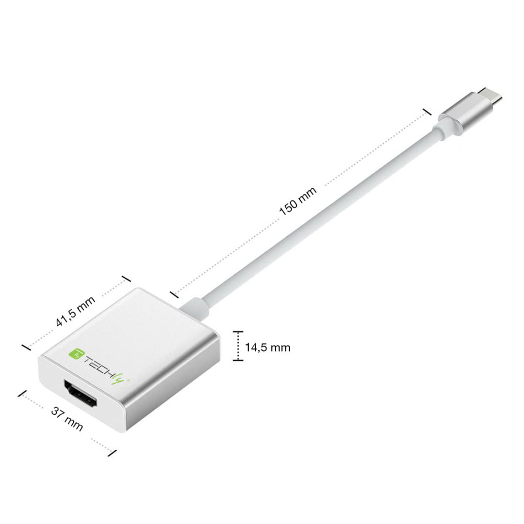 Techly Connecteur USB-C - HDMI