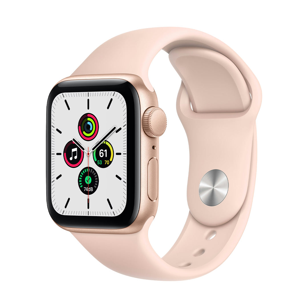 Apple Watch SE (2020) | 44mm | Gold ALU | Pink Sand Sportband | GPS + Cellular