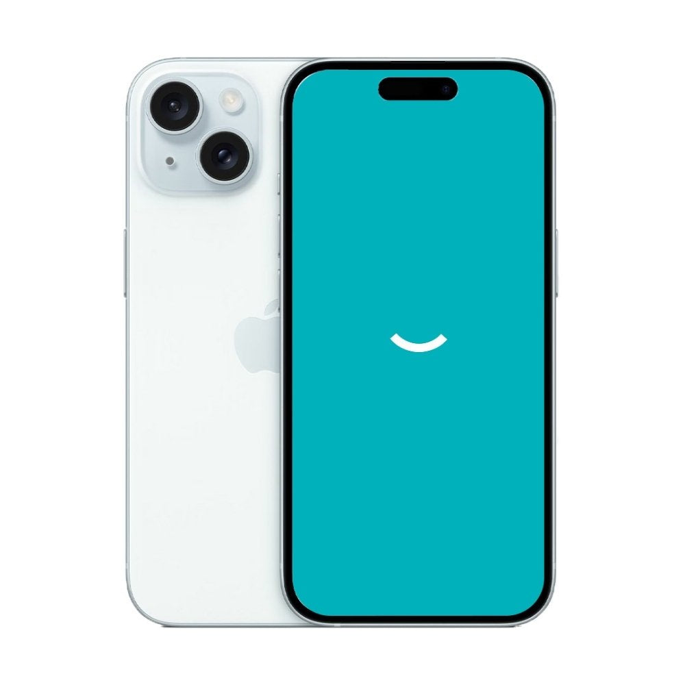 Refurbished iPhone 15 128GB Blauw Simlockvrij - Productfoto 1 - Back in Use