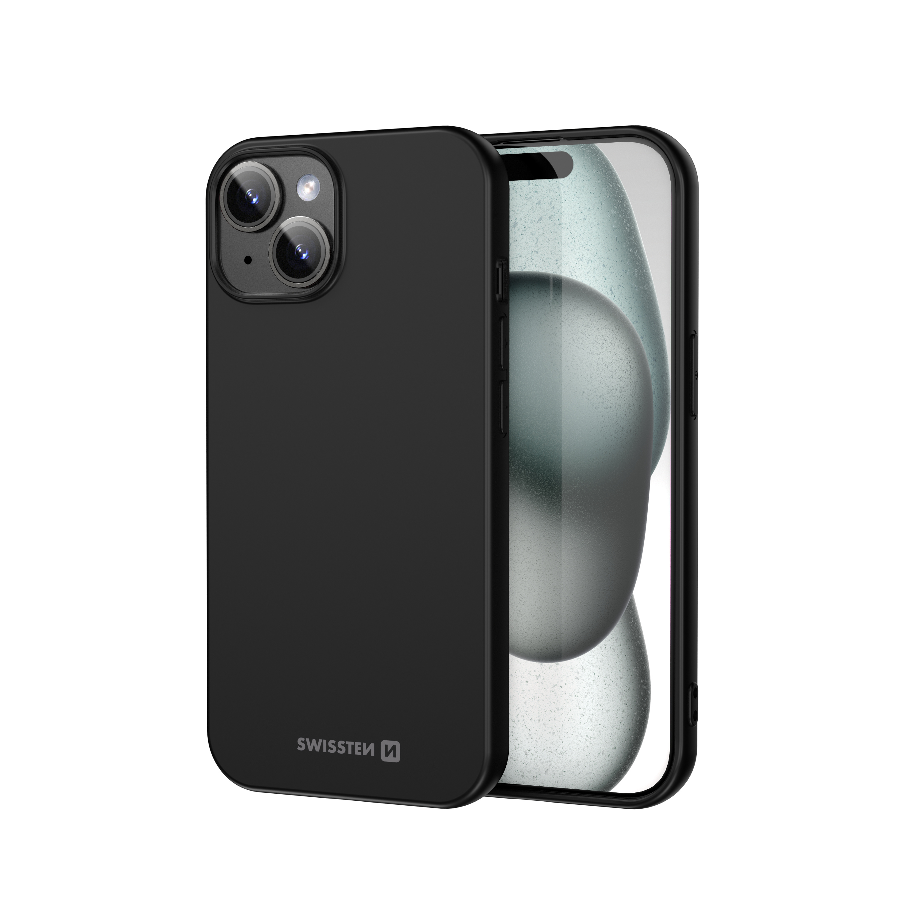 Swissten Coque iPhone 15 Soft Joy | Noir