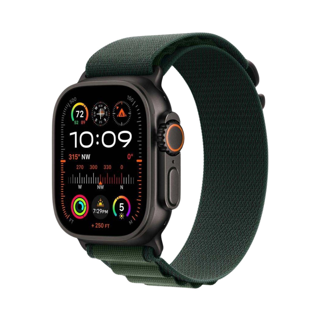 Apple Watch Ultra 2 (2024) | 49mm | GPS + Cellular | Black Titanium | Alpine Green